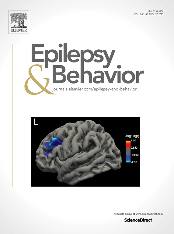 Go to journal home page - Epilepsy & Behavior